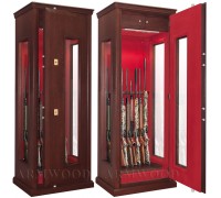Оружейный сейф с бронестёклами и отделкой деревом Armwood-F6A9 G Mauer Flock Plus