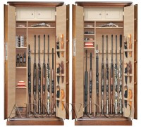 Оружейный сейф с отделкой натуральным деревом Armwood 757d32 EL Lux.