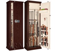 Оружейный сейф с отделкой натуральным деревом Armwood-57 EL Primary.