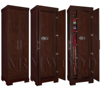 Универсальный сейф с отделкой натуральным деревом Armwood-44 EL DS31 Flock Plus.