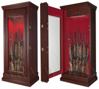Оружейный сейф с бронестеклом и отделкой деревом Armwood-F6A14P151 G Mauer Flock Plus