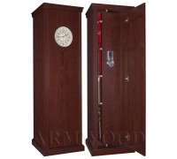 Оружейный сейф с отделкой натуральным деревом Armwood-95 EL DS2 CL Flock.