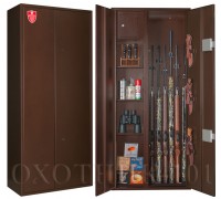 Металлический шкаф для хранения оружия Охотник-101