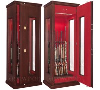 Оружейный сейф с бронестёклами и отделкой деревом Armwood-F6A9 G Mauer Flock